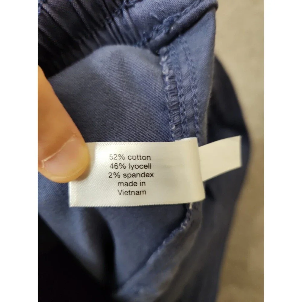 Lane Bryant Pull-On Super-Soft Straight Leg Chino Pants Women 20 Sateen Blue NEW